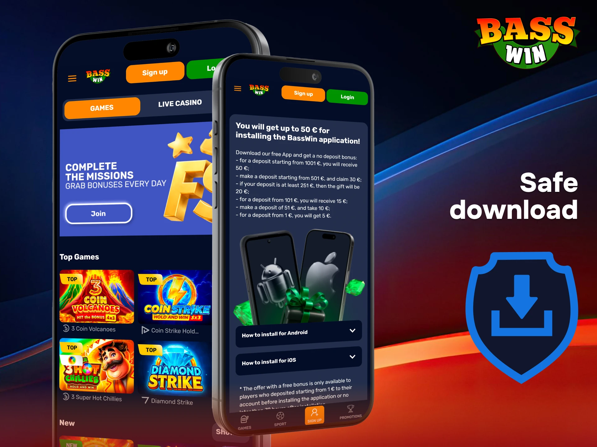 Download the verified BassWin APK from our official site for a completely safe and secure experience.