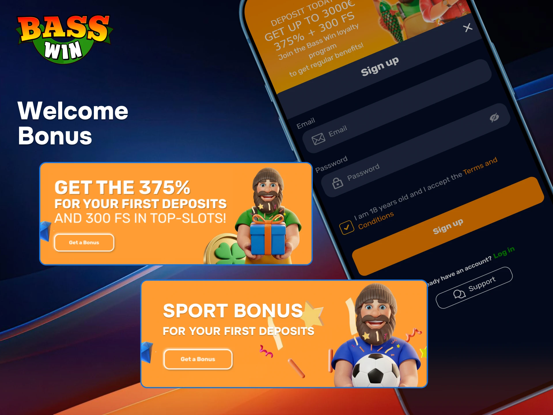 Download the BassWin app today to claim your exclusive mobile welcome bonus and start winning.