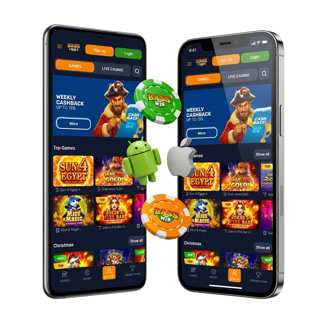 Basswin Android App Interface