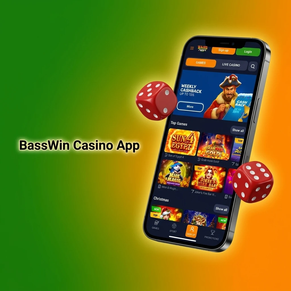 The Basswin App Handbook: Mastering Mobile Setup & Bonuses – Step-by-Step 1 Screenshot of the Basswin casino app interface on a mobile phone