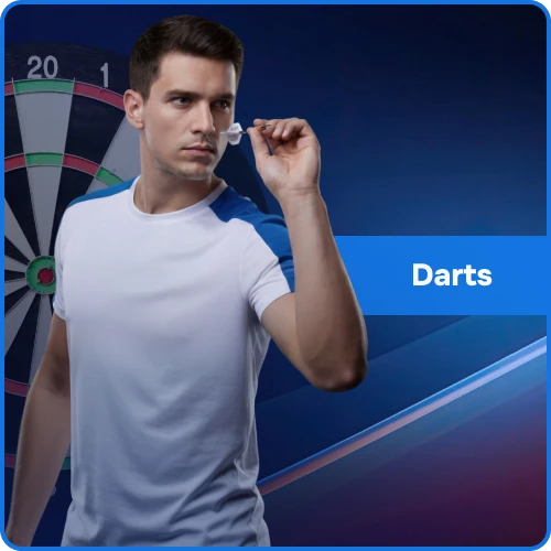 Hit the bullseye with your predictions on major darts tournaments available daily on the BassWin platform.