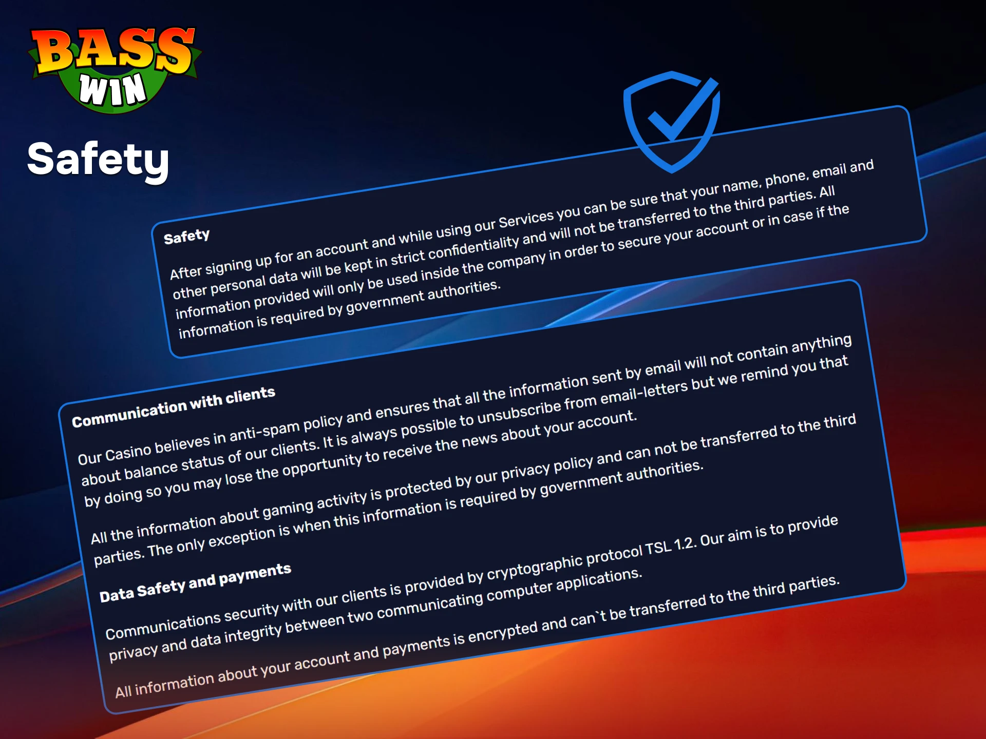 Bet with total confidence on the secure, legal, and encrypted BassWin platform for UK players.